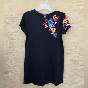 Cotton embroidered mini dress
